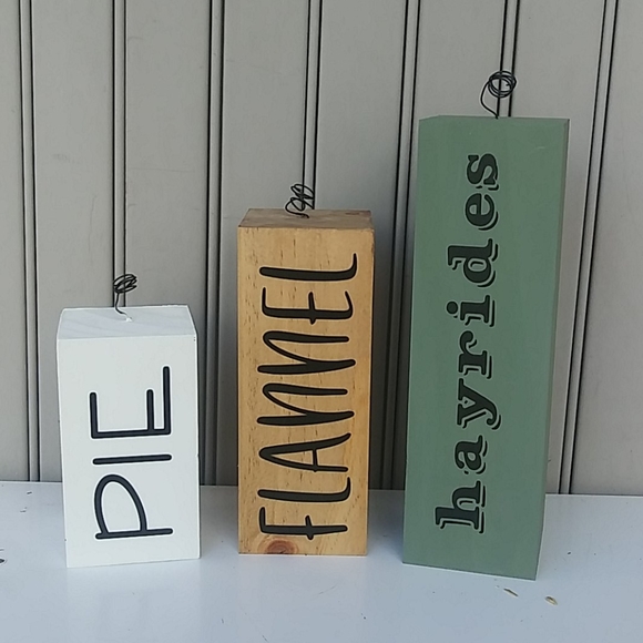 Fall Home Decor Centerpiece Tiered Tray Mantle - Picture 2 of 5